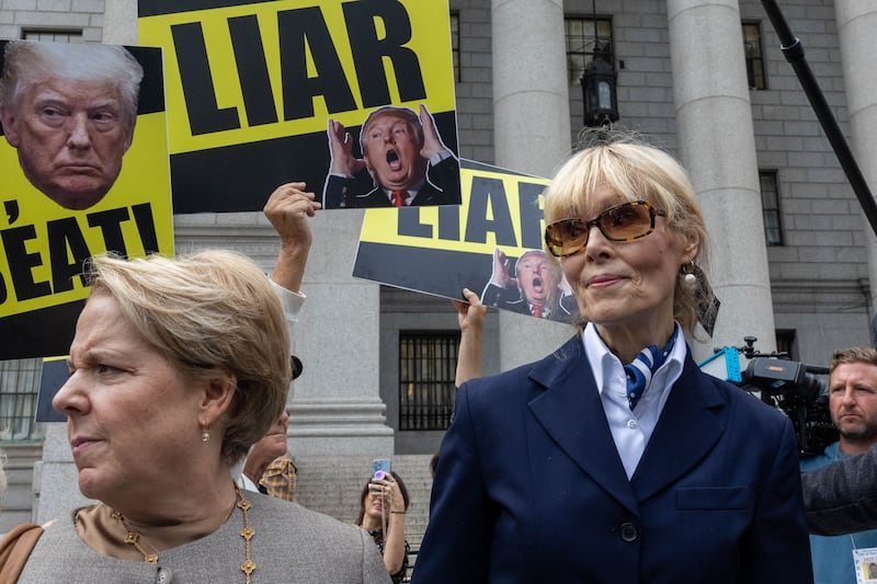 NEW YORK, NEW YORK - SEPTEMBER 6: E. Jean Carroll leaves the courthosue on September 6, 2024 in New York City. Both parties appear in court today as Trump's lawyers fight to overturn the jury's finding that he sexually abused E. Jean Carroll. (Photo by Alex Kent/Getty Images)