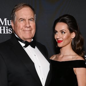 Bill Belichick and Jordon Hudson pictured together in 2024.