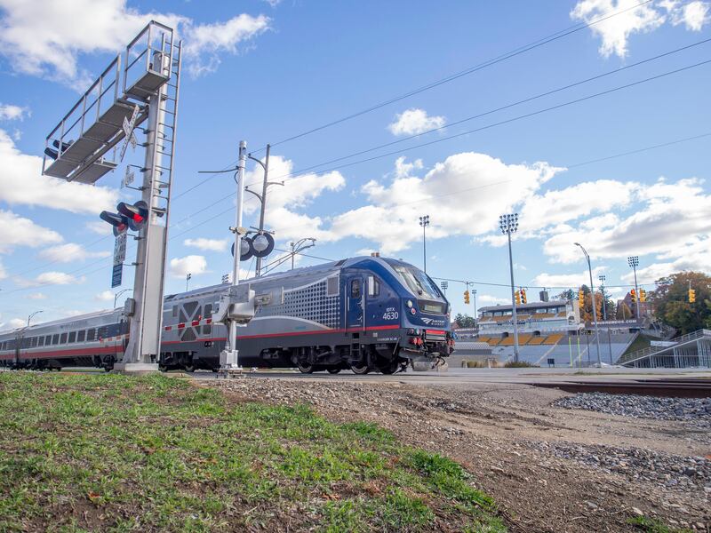 Amtrak train.