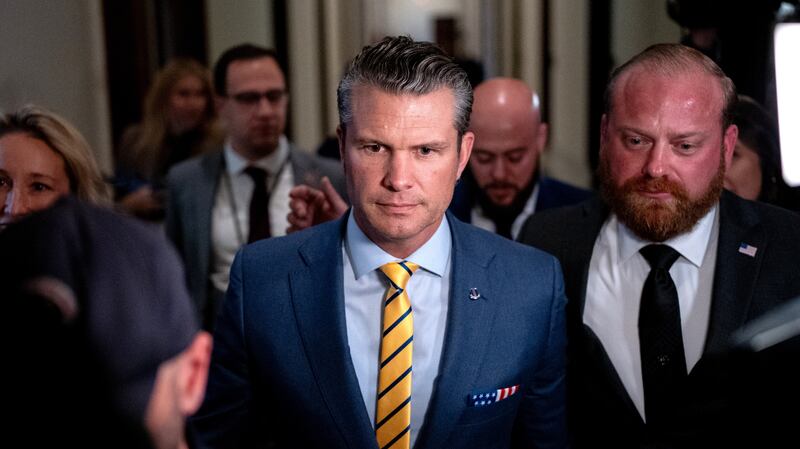 Pete Hegseth in Washington.