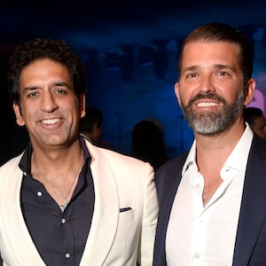 Dana Blumberg, Robert Kraft, Omeed Malik,, Donald Trump Jr., and Bettina Anderson