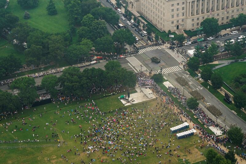 Wolff said people who attended the parade told him around 40,000 people “tops” showed up.