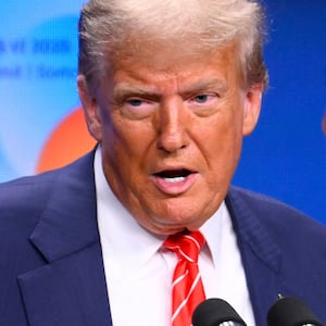 President Donald Trump speaking at the NATO summit on June 25, 2025 attacked the reporters and falsely accused them of demeaning the military for asking questions about an intelligence report.