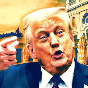 Trump is grumpy of damaged stonework in the White House Garden.