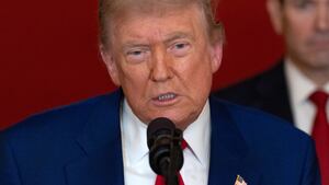 President Donald Trump addresses the nation from the White House in Washington, DC on June 21, 2025, following the announcement that the U.S. bombed nuclear sites in Iran.