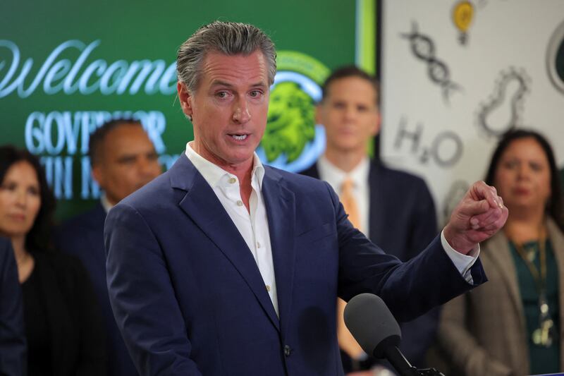 Newsom has said Trump's deployment of troops to L.A. is about "stroking a dangerous President's ego."