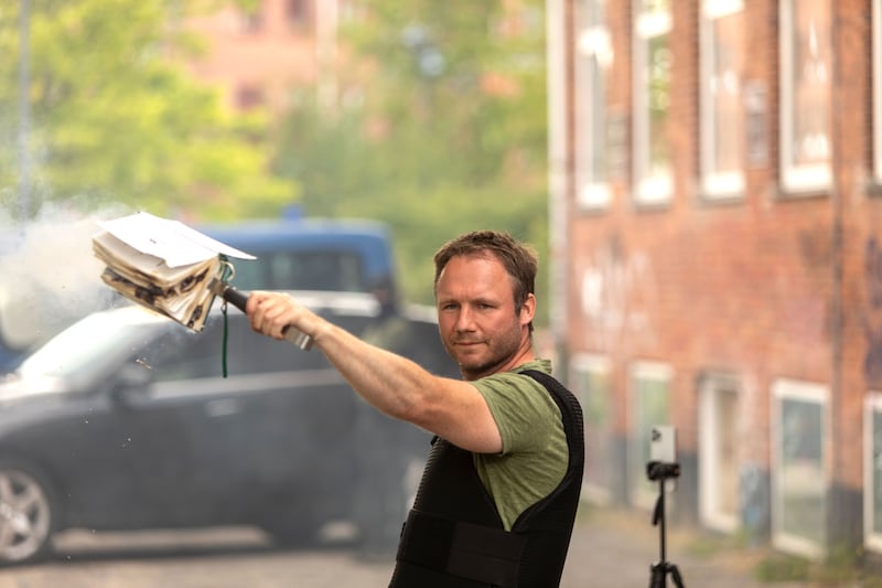 A photograph of a Quran burned by an activist from the small right-wing group, Danish Activists, on July 28, 2023 in Copenhagen, Denmark.