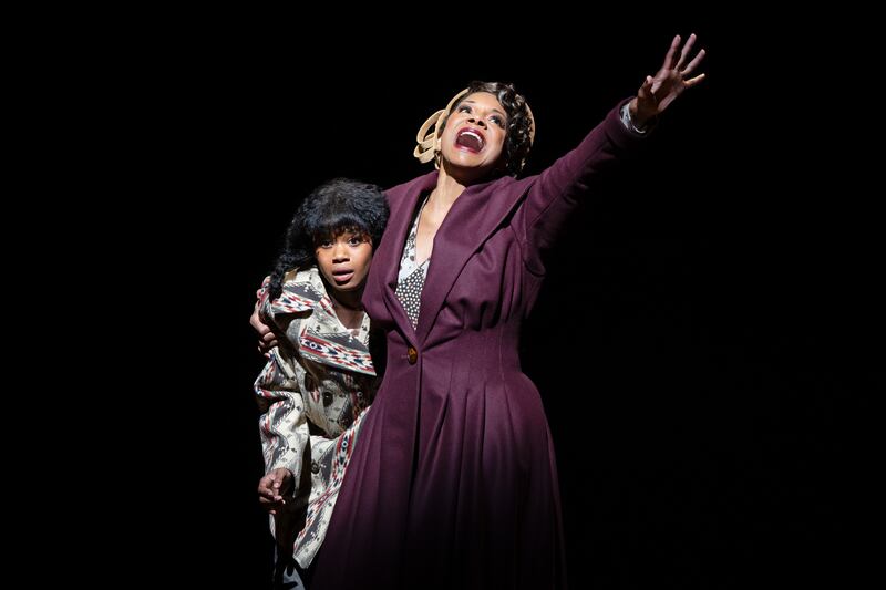 Joy Woods and Audra McDonald