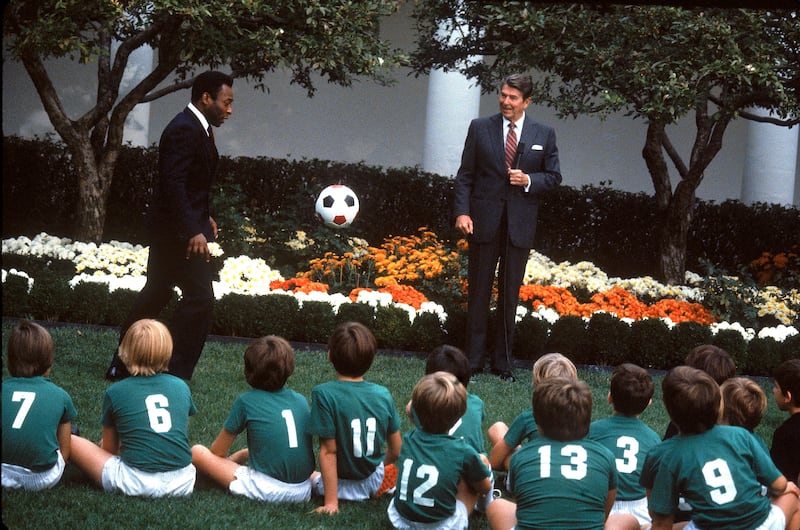 Reagan and Pele