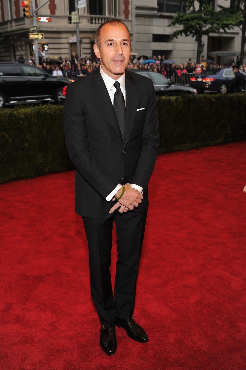 Matt Lauer attends the "Schiaparelli And Prada: Impossible Conversations" Costume Institute Gala at the Metropolitan Museum of Art on May 7, 2012 in New York.