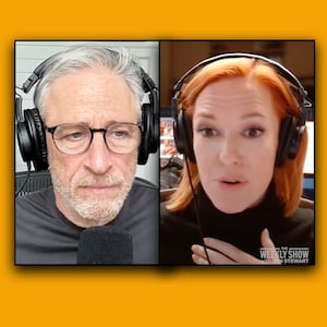 Jon Stewart, Jen Psaki podcast