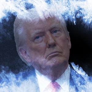 Donald Trump frost illustration