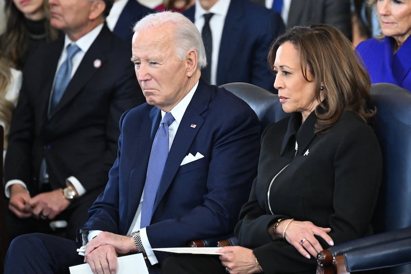 Joe Biden and Kamala Harris.