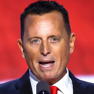 Ric Grenell speaks on stage  on the third day of the Republican National Convention at the Fiserv Forum on July 17, 2024 in Milwaukee, Wisconsin.