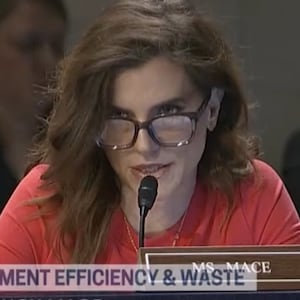 South Carolina Rep. Nancy Mace during a House hearing on government waste and efficiency.