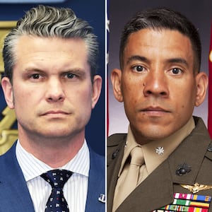Sec Def Pete Hegseth and Col. Ricky Buria.