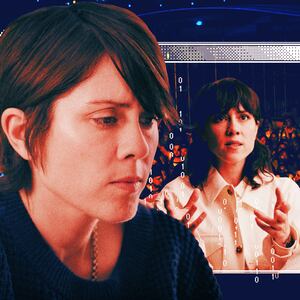 A photo illustration of Tegan and Sara Quin.