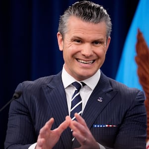 Defense Secretary Pete Hegseth speaks during a news conference at the Pentagon on June 22, 2025 in Arlington, Virginia.