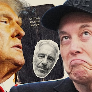 Donald Trump, Elon Musk, and a little black book with Jeffrey Epstein on it