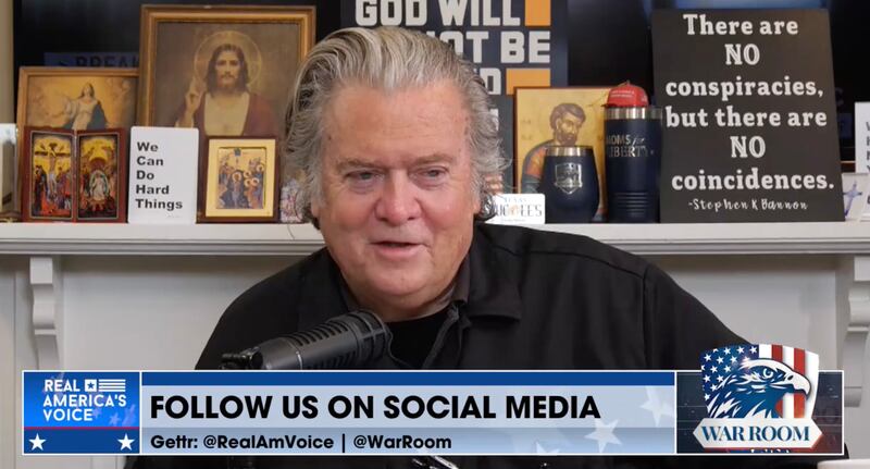 Steve Bannon mocks Mark Levin on The War Room.