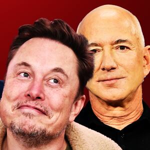 Musk, Bezos illustration