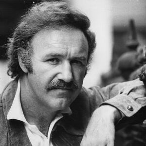 Actor Gene Hackman poses for a 1973 Evening Standard photoshoot.