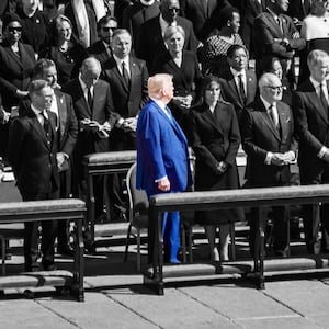 Donald Trump gets called out during Pope Francis's funeral.