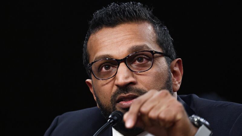 Kash Patel testifies before a Senate Judiciary Committee confirmation hearing  in January.