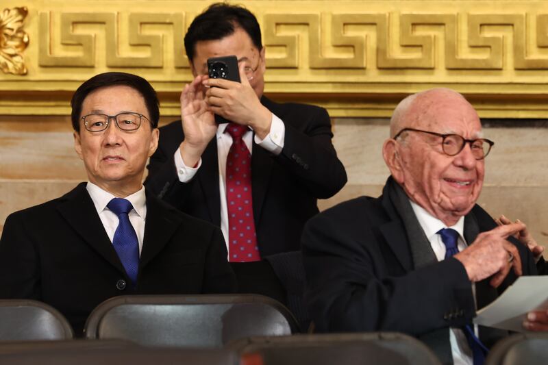 Rupert Murdoch at the inauguration of U.S. President Donald Trump in the Rotunda of the U.S. Capitol on January 20, 2025 in Washington, DC.