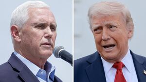 Mike Pence and Donald Trump.