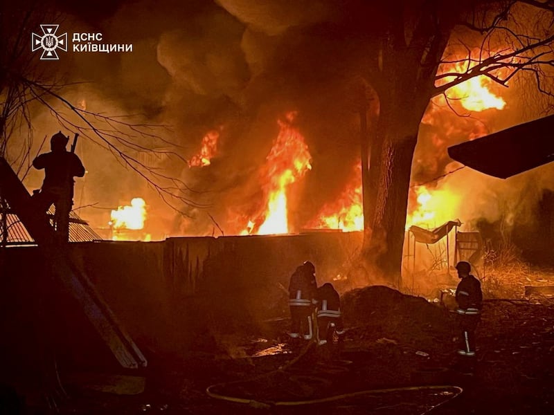 Fire in Kyiv