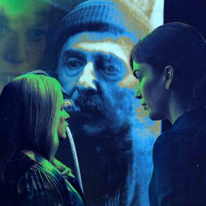 A photo illustration of Patricia Arquette, John Turturro, and Britt Lower.