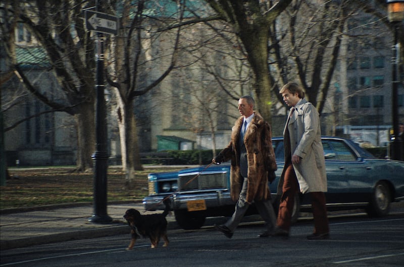 Jeremy Strong and Sebastian Stan in The Apprentice