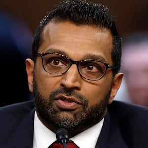WASHINGTON, DC - JANUARY 30: Kash Patel, U.S. President Donald Trump’s nominee to be Director of the Federal Bureau of Investigation (FBI), testifies during his confirmation hearing before the Senate Judiciary Committee in the Dirksen Senate Office Building on January 30, 2025 in Washington, DC. Patel, a former public defender, federal prosecutor and Trump loyalist, is facing opposition from Democrats over his past criticism of the Justice Department and FBI. (Photo by Anna Moneymaker/Getty Images)