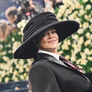 Rihanna at The 2025 Met Gala Celebrating "Superfine: Tailoring Black Style"