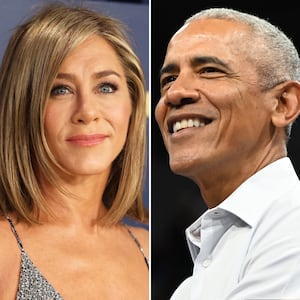 Jennifer Aniston and Barack Obama.