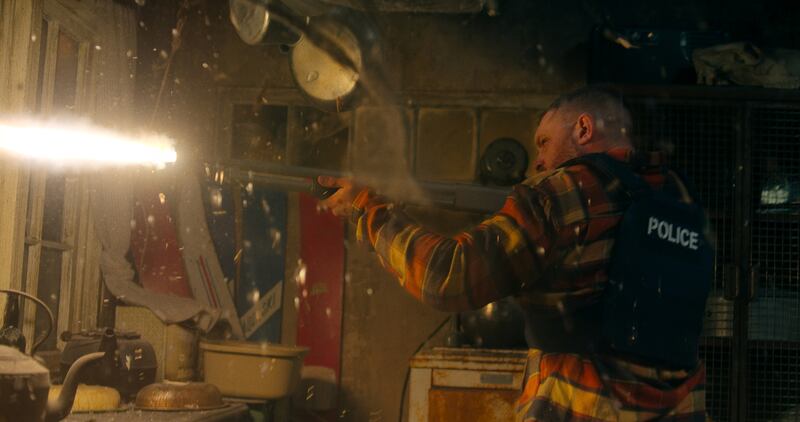 Tom Hardy in Havoc.