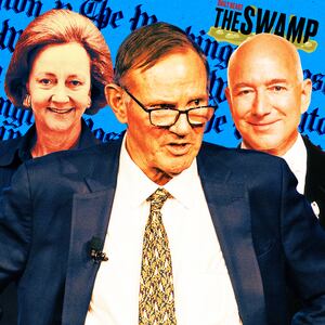 Katherine Graham, Don Graham, and Jeff Bezos.