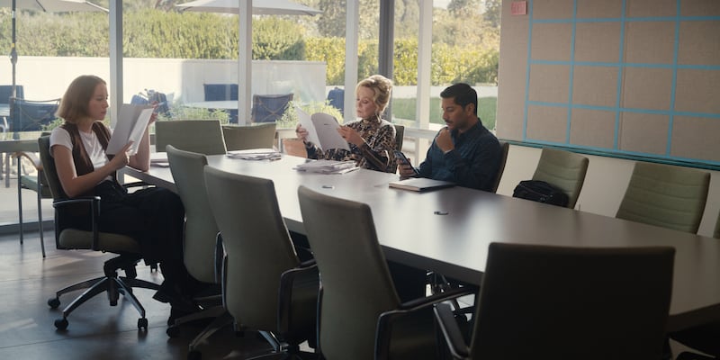 Jean Smart, Mark Indelicato, and Hannah Einbinder