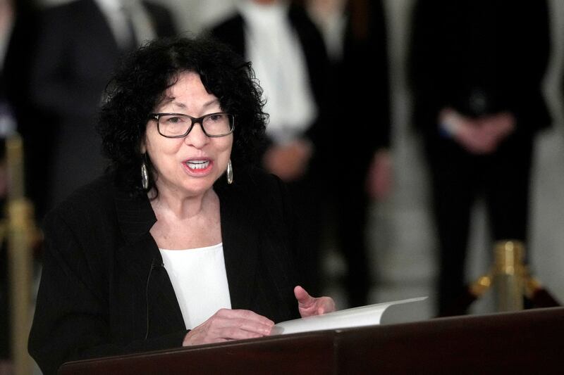 U.S. Supreme Court Justice Sonia Sotomayor has lashed out at the Trump administration.