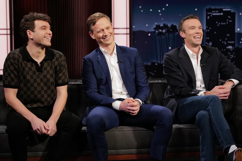 ‘Pod Save America’ hosts Jon Lovett, Tommy Vietor, and Jon Favreau.