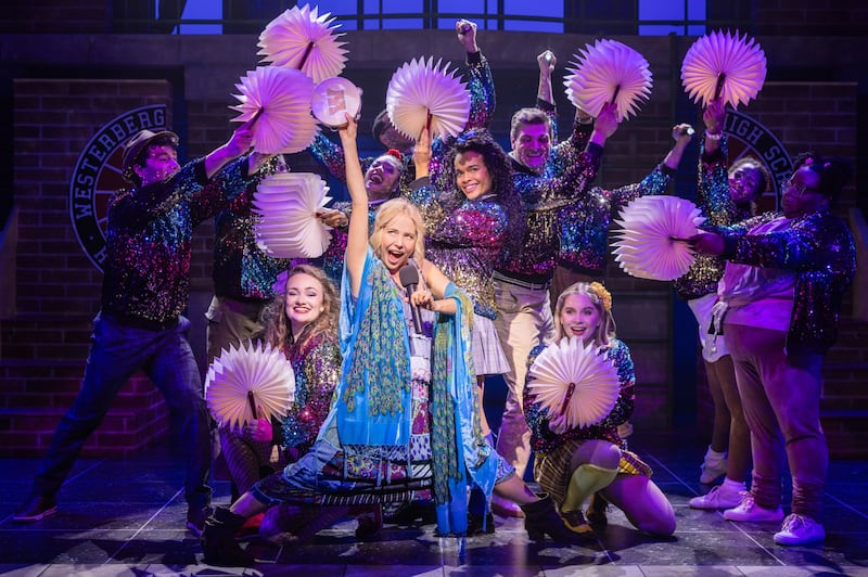 Kerry Butler and the company of "Heathers: The Musical"