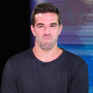 Billy McFarland visits "Jesse Watters Primetime" at Fox News Studios on August 25, 2023 in New York City.