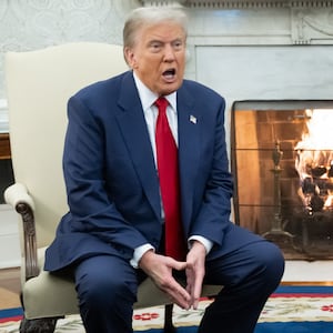 US President Joe Biden meets with US President-elect Donald Trump in the Oval Office of the White House in Washington, DC, on November 13, 2024.