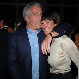 Jeffrey Epstein and Ghislaine Maxwell attend de Grisogono Sponsors The 2005 Wall Street Concert Series Benefitting Wall Street Rising,
