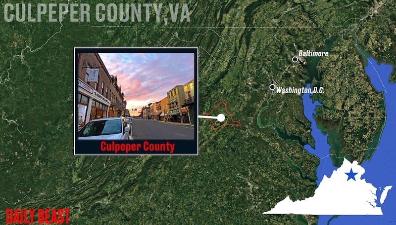 Culpeper, Virginia locator map