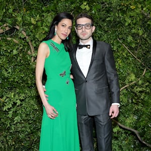 Huma Abedin and Alexander Soros attend The 2024 Met Gala Celebrating "Sleeping Beauties: Reawakening Fashion" at The Metropolitan Museum of Art on May 06, 2024 in New York City.