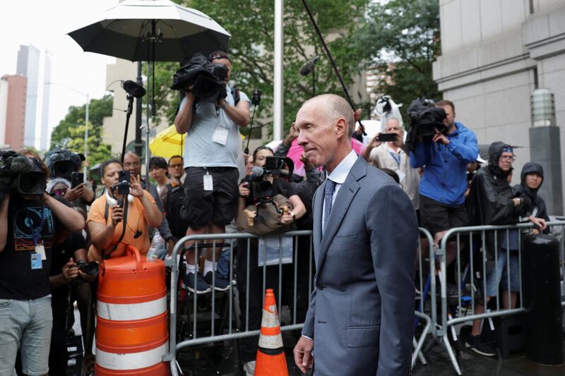 Douglas Wigdor, attorney for Cassie Ventura, leaves the U.S. federal court on the day the jury reaches the verdict on several counts in the Sean "Diddy" Combs, sex trafficking and racketeering conspiracy trial at U.S. federal court in Manhattan, New York City, U.S., July 1, 2025.