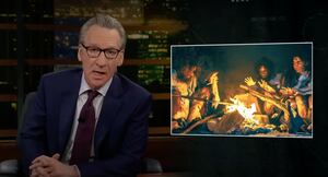 Bill Maher addresses the L.A. wildfires in his closing statement on HBO's 'Real Talk', Jan 17, 2025.