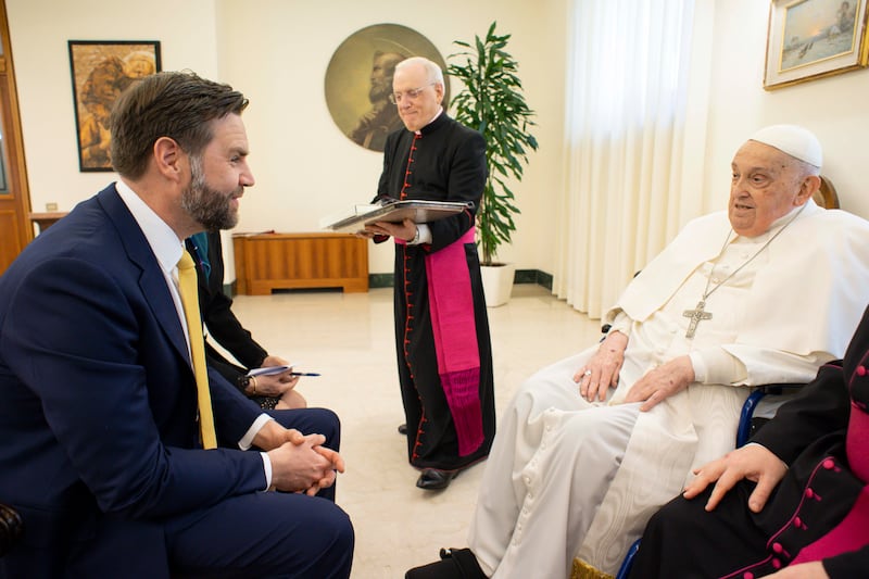 JD Vance and Pope Francis.
